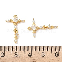 Ottone micro spianare pendenti zirconi&nbsp;KK-Z136-05G-02