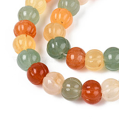 Natürliche goldene Seidenjade & grüner Aventurin & rote Aventurinperlenstränge&nbsp;G-T144-A09-01