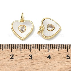 Ottone micro spianare pendenti zirconi&nbsp;KK-F926-05G