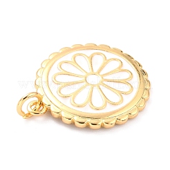 Vrais pendentifs en laiton plaqué 18k or véritable&nbsp;KK-L206-013G-01