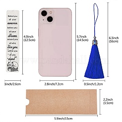 Kits de diy para hacer marcapáginas rectangulares&nbsp;DIY-CP0006-84E