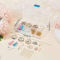 DIY-Set zur Herstellung von Ohrhängern mit Fächer&nbsp;DIY-SC0020-40