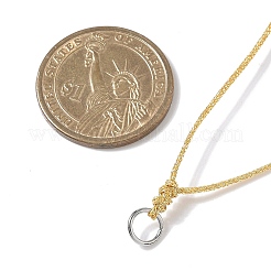 Fabricación de collares con cordón de poliéster ajustable&nbsp;AJEW-JB01379