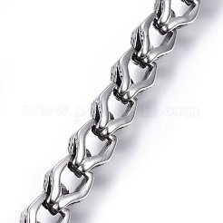 Bracciali retrò in acciaio inossidabile 304&nbsp;BJEW-L631-11AS