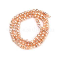Brins de perles de culture d'eau douce naturelles&nbsp;PEAR-P064-19B-05C