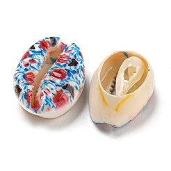 Perline di conchiglia naturale stampate&nbsp;BSHE-G037-01D