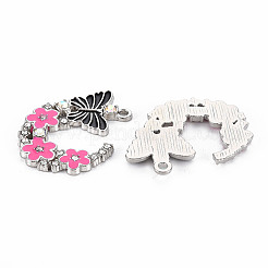 Pendentifs en alliage avec strass&nbsp;LS-PALLOY-N153-06C-RS