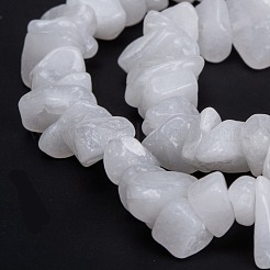 Natürliche weiße Jade perlen Stränge&nbsp;G-F703-02