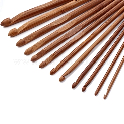 12 Stück karbonisierte Bambus-Stricknadeln&nbsp;PW-WG37861-01