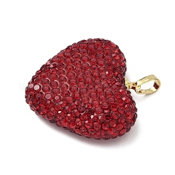 Pendentifs en laiton avec strass&nbsp;KK-K293-48D-G
