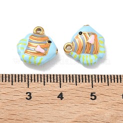 304 Edelstahl-Emaille-Anhänger&nbsp;STAS-K295-62G
