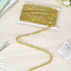 25 Yards Polyester Filigrane glitzernde Lametta-Hängegirlande&nbsp;DIY-CY0001-97C