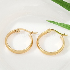 Boucles d'oreilles créoles en acier inoxydable 201&nbsp;EJEW-Q026-17G-A