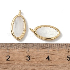 Natürliche weiße Muschel Anhänger&nbsp;KK-S367-02