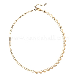 2 collana a catena mista con maglie a cuore in acciaio inossidabile 304&nbsp;NJEW-JN05965