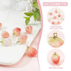 Pendenti smaltati in plastica 12 pz 3 colori&nbsp;KY-DC0001-10