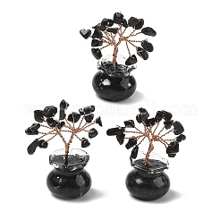 Decorazioni albero della vita in scaglie di pietre preziose naturali e sintetiche&nbsp;DJEW-Z007-02