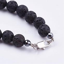 Pietre preziose naturali in rilievo di collane & braccialetti di stirata set di gioielli&nbsp;SJEW-JS00918