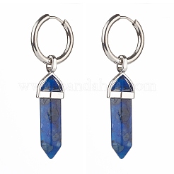 Collane con ciondoli in pietra mista naturale e set di gioielli con orecchini a cerchio asimmetrici&nbsp;SJEW-JS01212