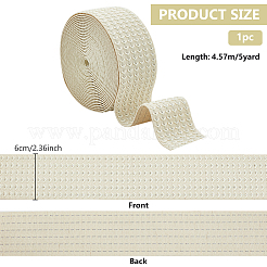 5 Yards flaches breites elastisches Polyesterband&nbsp;OCOR-WH0090-052B