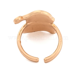 Bague de manchette ouverte en alliage d'émail sur le thème de Noël&nbsp;RJEW-C106-02G-KCG