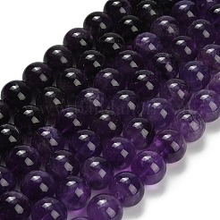 Natürlichen Amethyst Perlen Stränge&nbsp;G-S033-A01-16mm