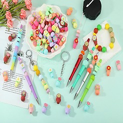 16pcs 8 couleurs perles de silicone&nbsp;SIL-SZ0003-26C