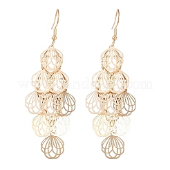 Orecchini pendenti in ottone&nbsp;EJEW-B157-02C-G