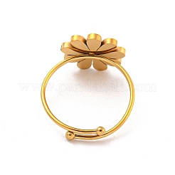 Anillos ajustables de acero inoxidable 304&nbsp;RJEW-B058-01G-05