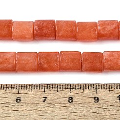 Gefärbt natürlichen weißen Jade Perlen Stränge&nbsp;G-Q606-02A-04