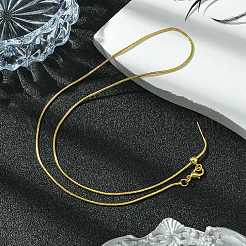 Cadena de serpiente de latón chapada en rack de 1 mm&nbsp;MAK-L044-38G