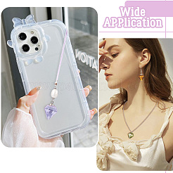 DIY Diamant-Glasflaschen-Anhänger-Bausätze&nbsp;DIY-TA0012-40D