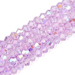 Chapelets de perles en verre transparente  &nbsp;EGLA-N021-4mm-M