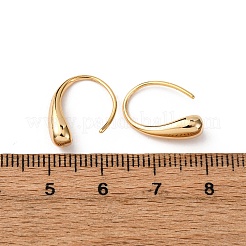Messing-Ohrhänger in Tropfenform&nbsp;EJEW-F384-18G
