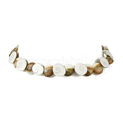Halsketten aus natürlichen Shiva-Augenmuscheln&nbsp;NJEW-JN06273