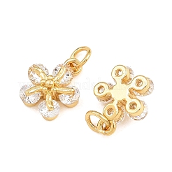 Charms in ottone zirconi a pavé di ottone&nbsp;KK-Q085-14G-03