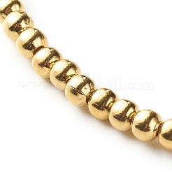 Braccialetto elasticizzato con perline sintetiche turchesi (tinte) a croce per ragazze e donne&nbsp;BJEW-JB06864-02