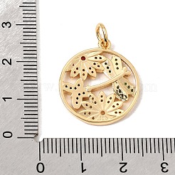 Latón micro pavimenta los colgantes coloridos de la circona cúbica&nbsp;CU-CBA6344-03G