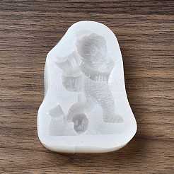 DIY Mini Halloween Mumie Lebensmittelqualität Silikon Statue Formen&nbsp;DIY-G054-C01
