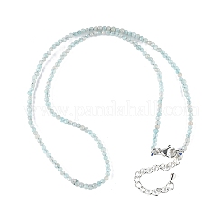 Collares de abalorios amazonite naturales&nbsp;NJEW-K114-A-A07