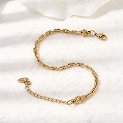 Bracelets à chaînes en acier inoxydable 304 pour femmes&nbsp;BJEW-A158-02B-G