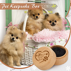 Gravierte Aufbewahrungsboxen aus Holz für Tierfelle&nbsp;CON-WH0085-157