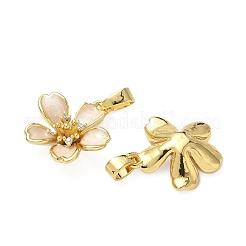 Pendentifs avec zircon cubiques à micro-pavés en laiton&nbsp;KK-I371-35G-01