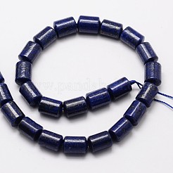 Natürliche Lapislazuli Spalte Perlenstränge&nbsp;G-M264-16
