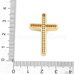 Abalorios de latón con pavé de circonitas&nbsp;KK-H203-11A-G