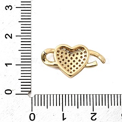 Verbindungsanhänger mit Mikropavé aus Messing mit durchsichtigen Zirkonia-Steinen&nbsp;KK-A266-09B-G