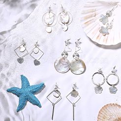 DIY-Sets zur Herstellung von Ohrringen im geometrischen Stil&nbsp;DIY-SC0013-21S