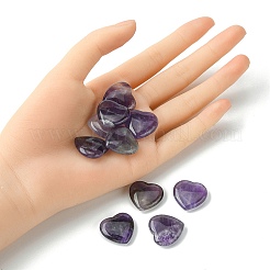 Pierre de palmier coeur d'améthyste naturelle&nbsp;G-YW0001-52B