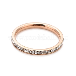 Anneaux en strass en acier inoxydable 304&nbsp;STAS-D178-02RG-01