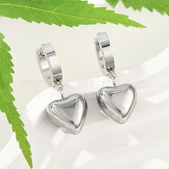 Boucles d'oreilles pendantes en acier inoxydable 304&nbsp;EJEW-V004-02P